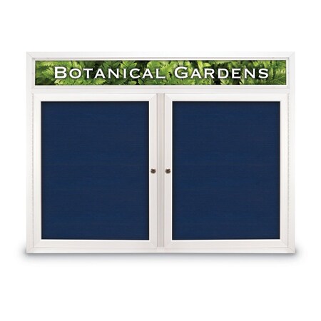United Visual Products Open Faced Traditional Corkboard, 60x48" UV644A-BLACK-CINNABA